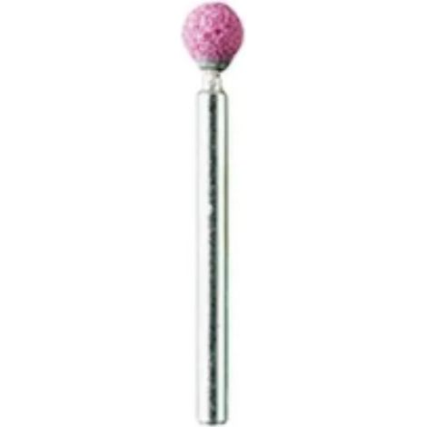 PG - CONFEZIONE 2 PEZZI - MINI MOLE ABRASIVE A RUBINO Ø6MM - FORMA SFERA
