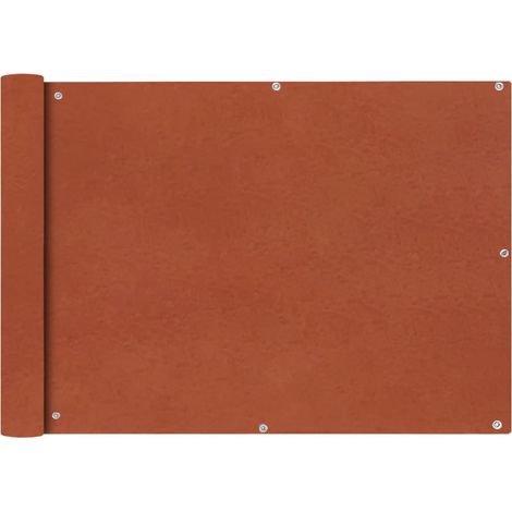 Balkonsichtschutz Oxfordgewebe 75x600 cm Terracotta