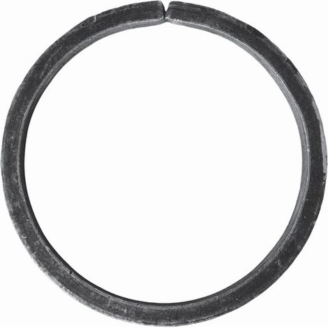 Deco Fer Forge – Cercle décoratif en fer forgé 135mm – Profilé plat 20x8mm – Fixation par soudure – Pour renforcement de sécurité et décoration moderne