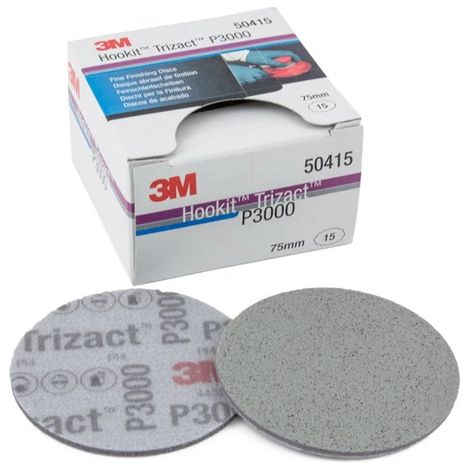 Muela Ø 75 mm, no tejido auto agarre 443SA Trizact, Grano : 3000