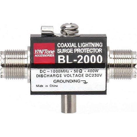 Parafoudre coaxial BL-2000, paire de connecteurs femelles PL259, parafoudre coaxial femelle PL259 (1/5)