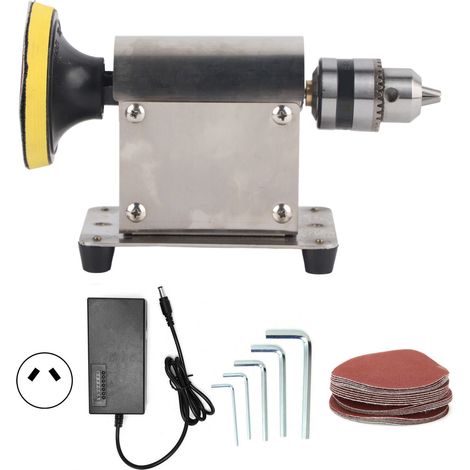 Electric Carving Grinder Benchtop Jewelry Polishing Machine Woodworking Sander Tool AC 110‑240VAU Plug 795(150W)