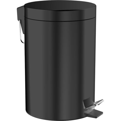 Papelera emco system2, tapa y pedal, redonda, 5 litros, 355313300