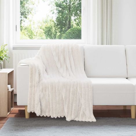Wohndecken 6 pcs Creme 150 x 130 cm Fleece