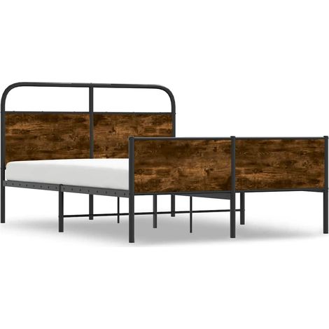 Lit double,Lit adulte,Cadre de lit sans matelas 135x190 cm chêne sonoma CFW5644730 (1/5)
