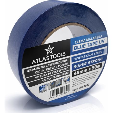 Nastro adesivo di mascheratura blu Atlas Tools PRO super resistente ai raggi UV per 14 giorni, 48 mm/50 m (1/5)