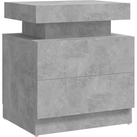 Maison Exclusive - Comodino Grigio Cemento 45x35x52 cm in Legno Multistrato (1/5)