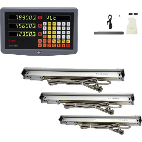 3-Achsen-Digitalanzeige-Kit, hochpräzise Messung, vielseitige Kompatibilität, Komplettset mit 0,005 mm Genauigkeit (1/2)
