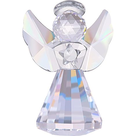 Mini statuetta di angelo in cristallo, decorazione natalizia in vetro, oggetto da collezione, regalo per bambini