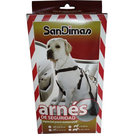 Cablatura per la sicurezza dell'auto ideale per i cani giganti taglia XL. Perimetro toracico: 80-110 cm.