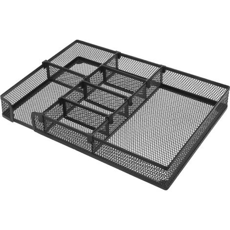 Organiseur de bureau en maille, porte-documents en métal, organisateur de documents pour bureau (1/4)