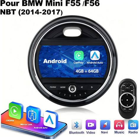 9 pouces Carplay 8 cœurs Autoradio pour BMW Mini F55 /F56 2014-17 NBT 64G JUNSUN (1/5)