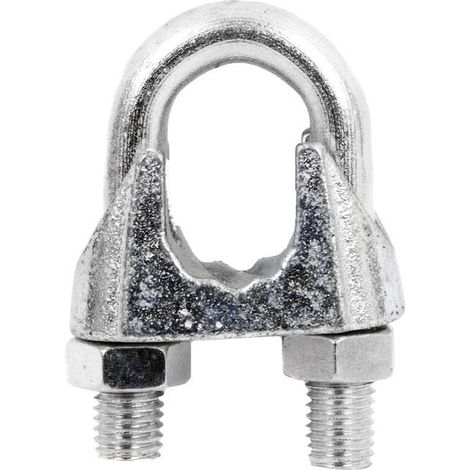 Pack 100 Sujetacables DIN-741 Zincado M-6 (1/2)