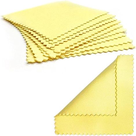 Set mit 15 Reinigungstüchern für Sterlingsilber, Perlen, Gold, Platin und Silber, 8 x 8 cm, Poliertuch, Rostschutz, Oxidationsschutz (1/5)