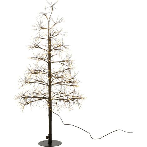 Sapin à LED en Métal "Grady" 80cm Noir (1/5)
