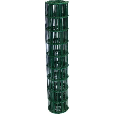 Green Metal Garden Fencing 0.9 x 10m PVC Coated Steel Wire Fence Galvanised Weather Resistant Mesh (1/5)