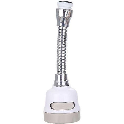 Lot de 2 têtes de robinet orientables à 360° avec filtre, aérateur et diffuseur réglables, pour une économie d'eau optimale et une protection anti-éclaboussures. (1/5)