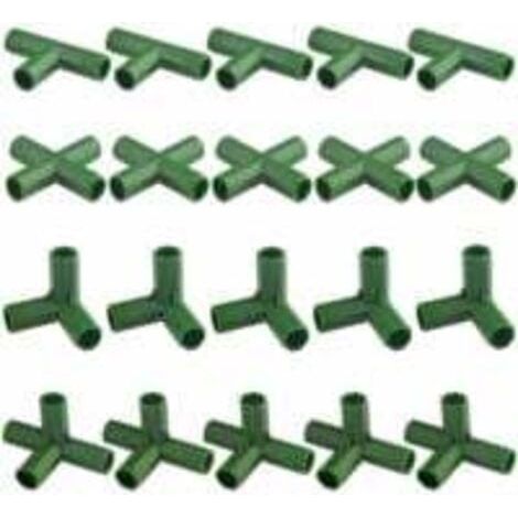 Lot de 20 connecteurs de cadre de jardinage résistants pour serre et plantes 11 mm,TRIMEC (1/5)