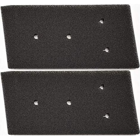 2er Set Filter für Wäschetrockner Bauknecht Privileg Whirlpool HX 481010716911 - Wärmepumpentrockner - 230 x 115 x 14 mm - Schwammfilter - Kondenstrockner
