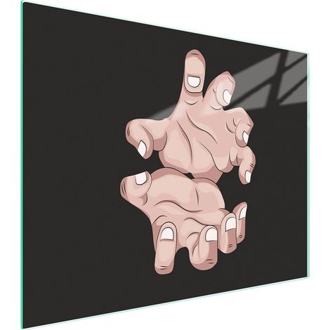 Glasschneidebrett 52x40 Hände (1/5)