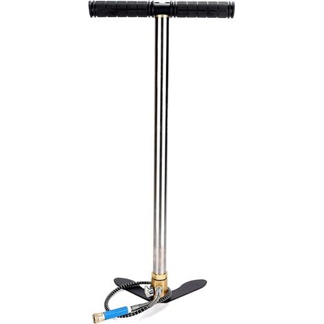 Mini Bouteille de plongée sous-Marine Pompe Haute Pression en Acier Inoxydable 30MPA 4500psi 40MPA 6000psi Manuelle À Trois Étages (Color : Stainless Steel, Size : A)