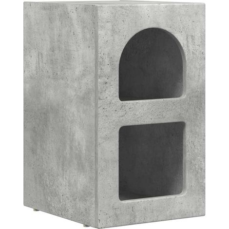 Bedside Table Concrete Grey 29.5 x 33.5 x 50 cm Engineered Wood vidaXL