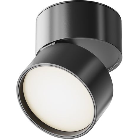 Plafonnier LED Maytoni Onda noir 12W 4000K 8,5cm en alu (1/5)