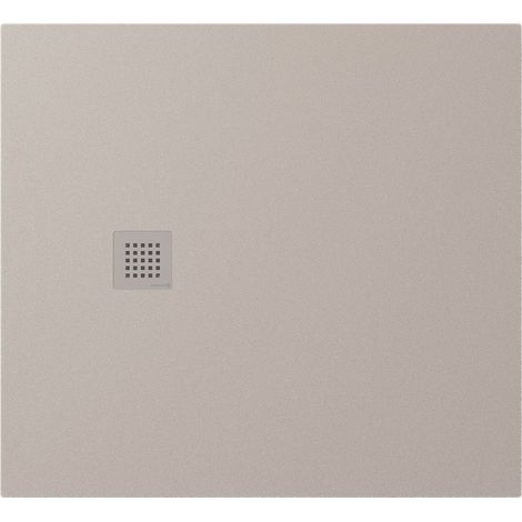 Receveur de douche en marbre coulé TRENECA 110x100cm, découpable selon vos demandes, beige mat (1/4)