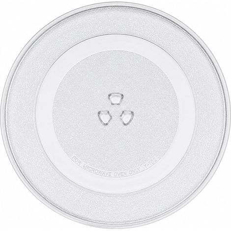 Plateau tournant micro-ondes 24,5 cm, plateau en verre de remplacement 9,6 pouces, petite fixation en Y 17,5 mm, pour anneau à roulettes 7 pouces (1/5)