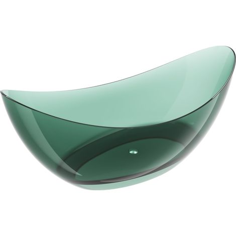 Mexen Vea teal bañera exenta transparente 180 x 80 cm, tapon cromado - 58091808011 (1/5)