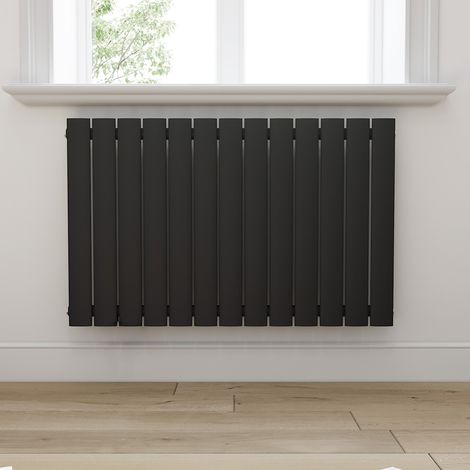 ELEGANT Paneelheizkörper Horizontal Heizkörper Anthrazit Horizontal 630x1004x48mm 684W Einlagig