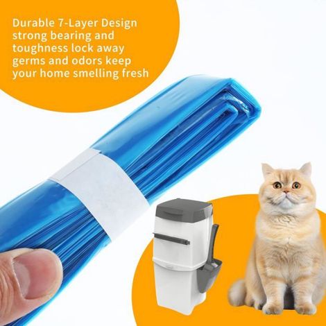 Sac Poubelle A Couche - Pe - 26 Cm X 4 5 M - Pour Bac A Couches Et Poubelles - 12 Unites (1/5)