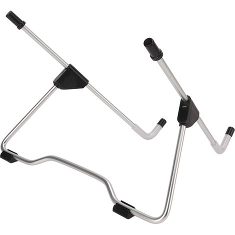 Support tablette pliable réglable en aluminium aviation, support multifonction avec dissipation thermique, noir (1/5)