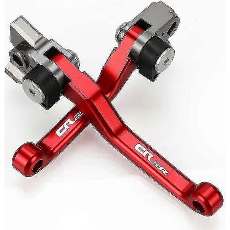Leviers de frein et d'embrayage pliables et pivotants uniques pour motos tout-terrain Honda CR 80R CR85R CR125R CR250R CR 90 85 125 250 R Accessoires ( ) (1/5)