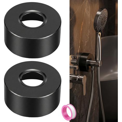 Set of 2 Shower Taps, 66 × 25 × 30 mm Cover Rosette (1/5)