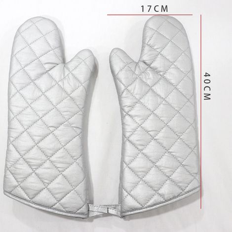 Gants de cuisine unisexes, maniques résistantes à la chaleur, gants de barbecue, boucle de suspension, faciles à ranger, grande taille