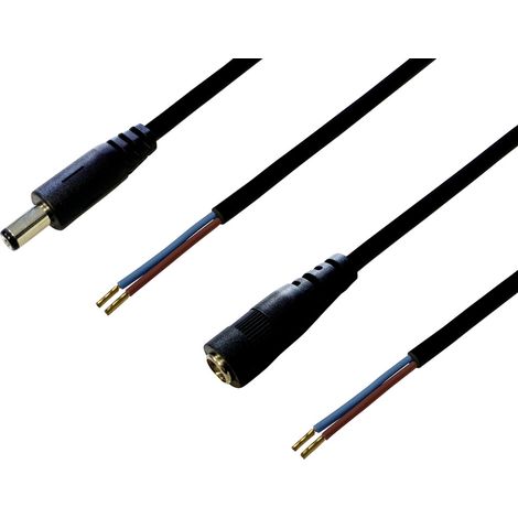 BKL Electronic 075215 Niedervolt-Anschlusskabel Niedervolt-Buchse, Niedervolt-Stecker - offene Kabel