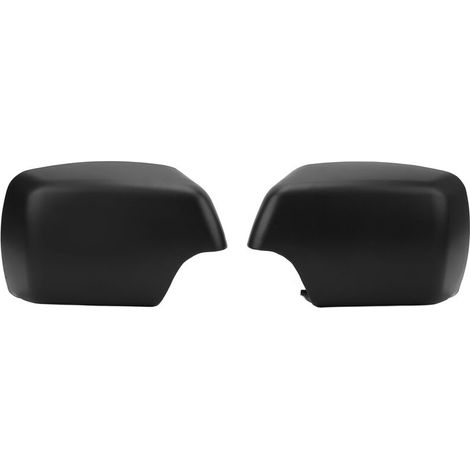 2 pièces couvertures de rétroviseur latéral 51168256321 capuchon de couverture de rétroviseur de porte noir brillant remplacement pour X5 E53 20002006 (1/5)
