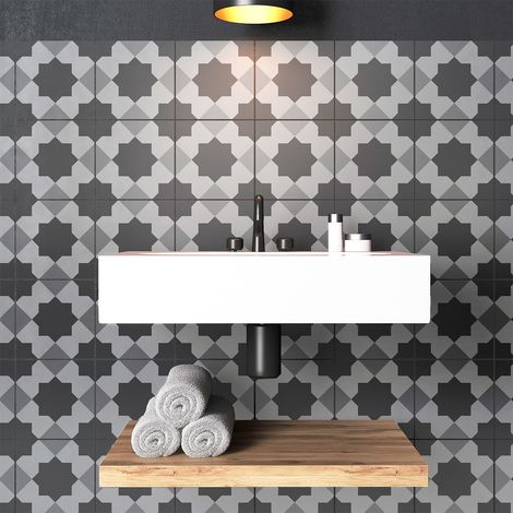 Stickers muraux - Sticker Mural Carrelage adhésif Cuisine Salle de Bain - 9 STICKERS CARRELAGES ORIENTAL TYR - 9stickers10x10cm (1/5)