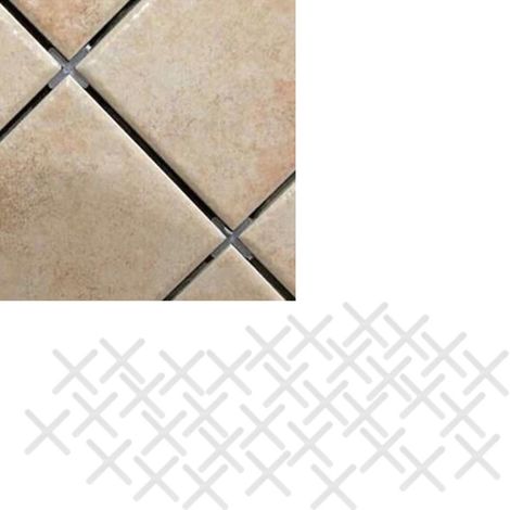 2000 Stück Kunststoff-Keramikfliesen-Abstandshalter, kreuzgenutet, wiederverwendbares Nivelliersystem, 2 mm/2,5 mm (1/5)