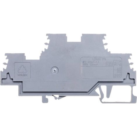 2-stufiger Schienenverbinder 1,5 mm² grau 279-501