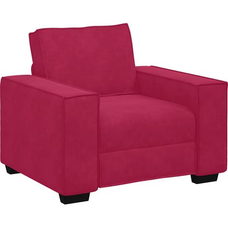 Maison Exclusive - Divano Sedia Rosso Vino 100x78x84 cm Velluto