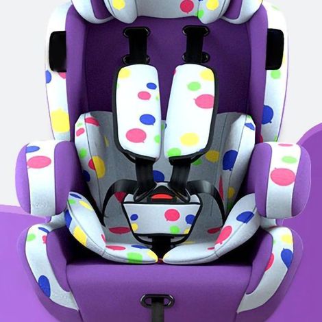 3-in-1-Autositz, stabiler und sicherer Kindersitz, universell für Babys, Kleinkinder und Kinder, Lila (1/4)