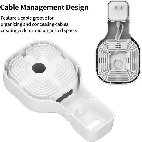 Support de Fixation Murale pour Routeur sans Perçage avec Gestion des Cables pour WiFi Eero Mesh (1/5)
