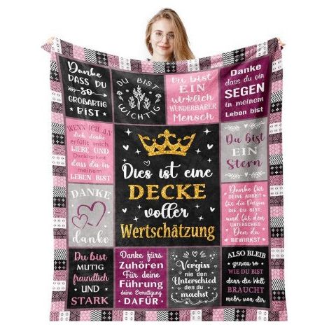 Cadeau Collègue Couverture 130X150CM, Cadeau Départ Collègue, Cadeau Collegue de Travail Femme, Cadeau Depart Collegue de Travail, Cadeau Collegue, Cadeau Femme Original Utile Plaid