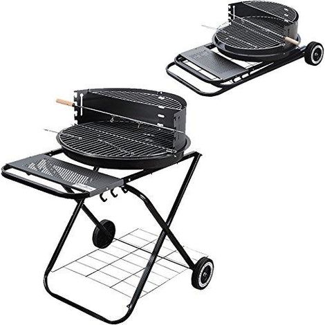 Aster Barbecue pieghevole grigio compatto 55 cm