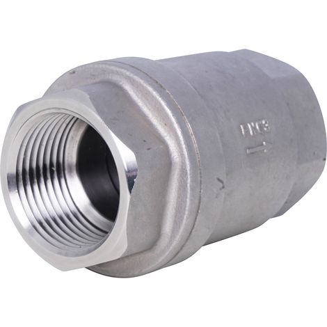 Clapet de non retour à disque inox-siège FKM Femelle BSP - Série 3292 12x17
