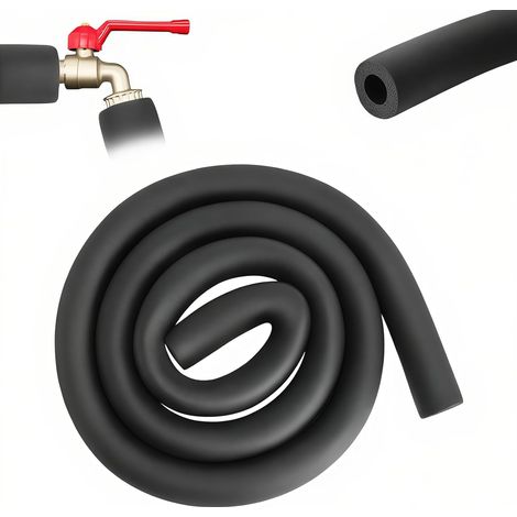 Isolation Tuyau Mousse Ø16mm – Manchon Isolant 9mm Épaisseur 1,8m, Isolant Caoutchouc pour Tuyau de Chauffage et Canalisation d’Eau, Isolation Thermique et Antigel (1/5)