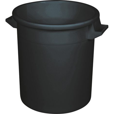 BRB Rundtonne für Gewerbe & Industrie – hygienisch, stabil, stapelbar, vielseitig (anthrazit, 35 Liter)