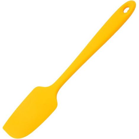 espátula grande de silicona resistente al calor: 200ºF, flexible, de silicona, 22,3 cm, para mezclar, remover, cocinar, raspar, hornear, naranja (1/5)